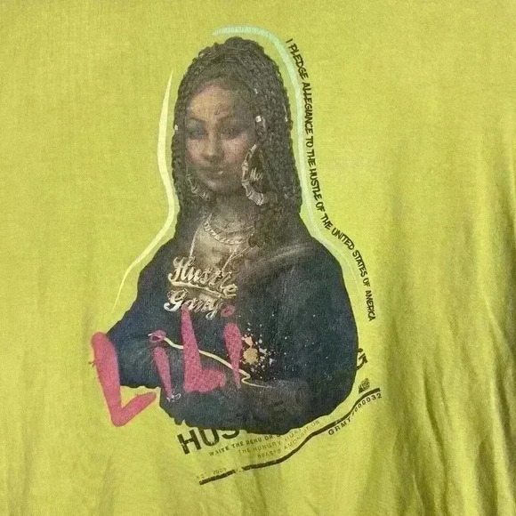 Hustle Gang - Pledge Allegiance - Size Large - Green Crew Neck Short Sleeve - Picture 7 of 10